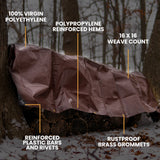 Super Heavy Duty Poly Tarp Cover Thick 16 Mil, 8 oz (30’ x 30’)