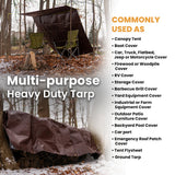 Super Heavy Duty Poly Tarp Cover Thick 16 Mil, 8 oz (30’ x 30’)