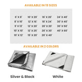 6' x 8' Heavy Duty Poly Tarp 10 mil, 6 oz.