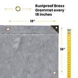 6' x 8' Heavy Duty Poly Tarp 10 mil, 6 oz.