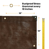 Super Heavy Duty Poly Tarp Cover Thick 16 Mil, 8 oz (30’ x 30’)