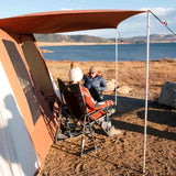 enjoying winter camping with prota canvas tent