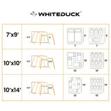 size chart of all prota canvas tent