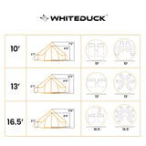size chart of regatta bell tents